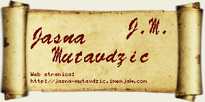 Jasna Mutavdžić vizit kartica
